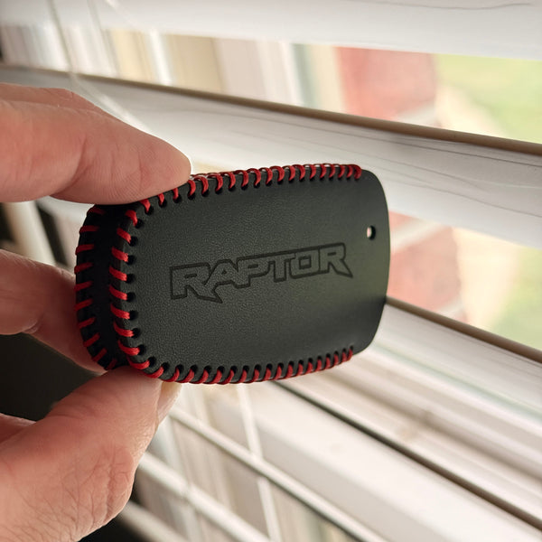 leather raptor key fob