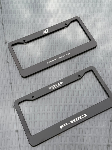 Custom plate frame