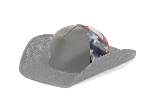 Gray cowboy snapback