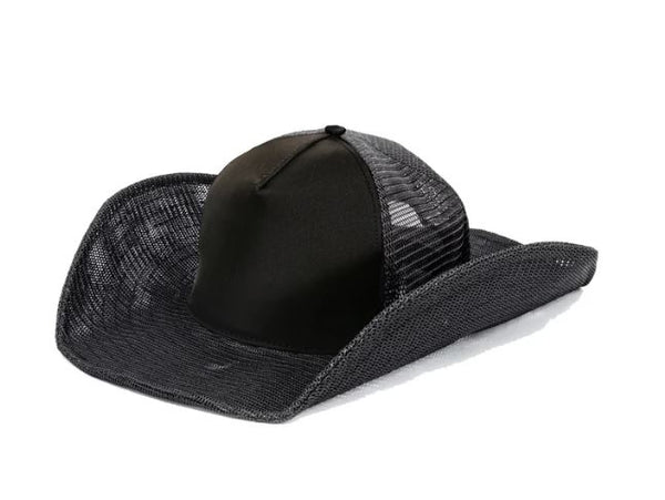 Black cowboy snapback